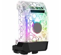Coque transparente Mavaol adaptée pour tête d'impression d'imprimante 3D P1P P1S, boîtier avant avec lumière RVB et conduit de ventilateur de refroidissement, prise en charge du