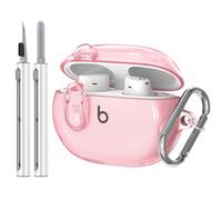 Coque transparente pour Beats Studio Buds + (2023) / Beats Studio Buds (2021), fermeture sécurisée Beats Studio Buds Plus, housse de protection antichoc pour écouteurs sans fil avec kit de
