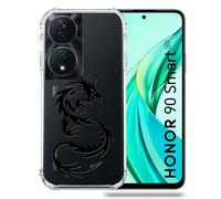 Coque Transparente Pour Honor 90 Smart 5g Dragon Noir