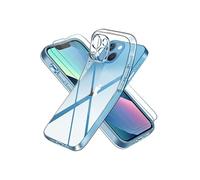 Coque Transparente pour iPhone 13 (6,1) et 2 Verres Trempé Film Protection Ecran