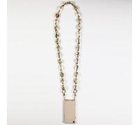 Coque Transparente Pour Samsung Galaxy S25 Plus Lanière / Cordon Anneaux Marbre Blanc Marron