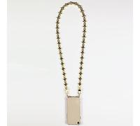 Coque Transparente Pour Samsung Galaxy S25 Plus Lanière / Cordon Bijou Diamant Or Clair