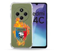 Coque Transparente Pour Xiaomi Redmi 14c 4g Pompier Feu