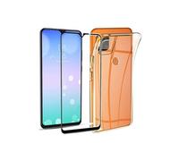 Coque Transparente pour Xiaomi Redmi 9C + Verre Trempé Full Cover