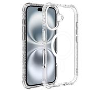 Muvit for France Coque Transparente Recyclée MagSafe Protection extême aux Chutes 3 mètres pour iPhone 16 Plus - Origine France Garantie