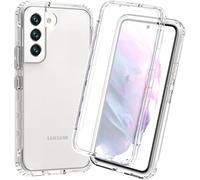 Coque Transparente Samsung Galaxy S22+ 5g (6,6"") 360° Antichoc Militaire Rigide Intégrale Protection Caméra Et Écran Anti-Poussière Anti-Jaunissement Lavable Compatible Charge Sans Fil