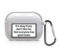 Coque Transparente TPU Souple Antichoc Citation Signalisation Prenom Texte Protection Etui Clair Accessoire Leger Resistant Original Design pour AirPods Pro 3 - Like Me