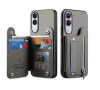 COQUE Twill Portefeuille RFID Vivo V70 FE, Porte-Cartes-Gris