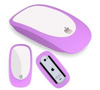 Coque ultra fine en silicone avec poignée pour Magic Mouse et Apple Magic Mouse 2 - Housse de protection anti-chute pour Magic Mouse 1 et II - Violet lavande