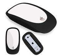 Coque ultra fine en silicone pour Apple Magic Mouse et Apple Magic Mouse 2 avec poignée pour Magic Mouse 1 et II Noir