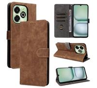 Coque Umidigi G100X/Note 100X, [Technologie de Blocage RFID] Housse Portefeuille, Etui pour Umidigi G100X/Note 100X avec Fonction Stand-Marron
