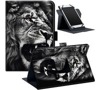 Coque universelle pour tablette de 15,2-17,8 cm, pour Kindle Paperwhite 17,3 cm/Kindle 6", Housse folio avec support, protection universelle pour tablette, avec bande de fixation réglable et plusieurs