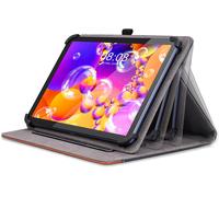 Coque Universelle Pour Wqplo Tablette 10 Pouces/Whitedeer Tablette/Wekymes Tablette/Doogee U10/Apolosign Tablettes, Étui Housse En Cuir Pu Pour Tablette 10-11 Pouces, Noir