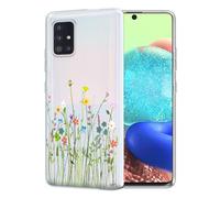 Coque Unov compatible avec Galaxy A71 5G transparente avec motif en TPU souple absorbant les chocs et motif gaufr fin pour Galaxy A71 5G 6,7 pou