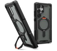 UAG Plasma XTE - Coque de protection pour téléphone portable - compatibilité avec MagSafe - noir/orange - pour Samsung Galaxy S25 Ultra