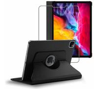 ebestStar - Coque pour iPad Air (2020) 10.9, iPad Air 4 Apple, Etui Rotatif 360, Housse Protection PU Cuir, Noir + Verre Trempé