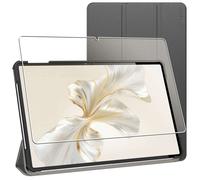 Housse Coque Arrière Rigide pour Honor Pad 9 Smart Case Support Auto-veille, Noir + Film VERRE Trempé