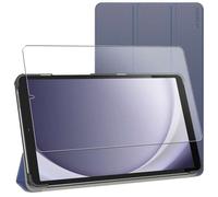 Coque + Verre Trempé - ebestStar - Samsung Galaxy Tab A11 X133, Tab A9 X110 8.7"" - Housse Film écran Smart Case Support, Bleu Foncé