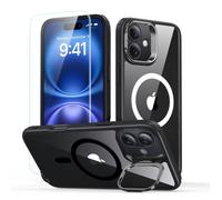 Coque + verre trempé ESR Classic Hybrid HaloLock Kickstand pour iPhone 16 - Clear Black