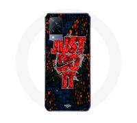 Coque - MANIACASE - Vivo v21 5G - Rouge - Souple - Nike Just Do It