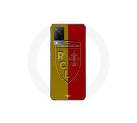 Coque Vivo v21 5G RCL LENS Logo fond jaune et rouge