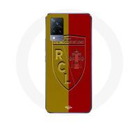 Coque Vivo V21 5g Rcl Lens Logo Fond Jaune Et Rouge
