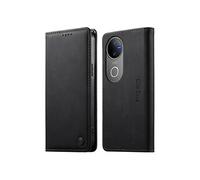 Coque vivo V50 Flip Wallet Cuir PU Porte-Cartes Kickstand Antichoc Noir