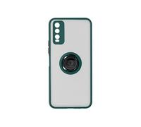 Coque Vivo Y20s Bi-matière Bague Métallique Support Vidéo Vert