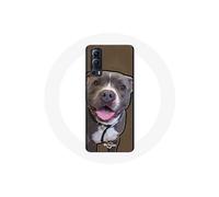Coque Vivo Y72 Chien Pitbull Blanc gris