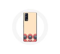 Coque Vivo Y72 Squid Game Masques Triangle carré et Cercle Fan Art
