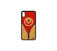 Coque vrai bois Apple iPhone XR silicone drapeau tunisie tunisien 4G noir foot a
