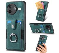 Coque Wallet Ring Retro Pour Redmi K80 / Poco F7 Pro, Vert