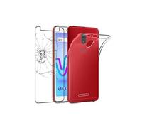 ebestStar - Coque pour Wiko Jerry 3, Etui Protection Silicone Transparent Antichoc, Souple Slim, Transparent + Verre Trempé