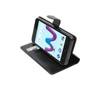 - Coque Wiko Sunny3 (Sunny 3) Etui Housse Portefeuille PU Cuir, Noir [Dimensions PRECISES Smartphone : 146.7 x 74 x 9.95 mm, écran 5'']