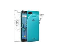 - Coque Wiko Tommy 3 Etui Housse Silicone TPU Souple Anti-Choc ULTRA FINE INVISIBLE, Transparent + Film protection écran en VERRE Trempé [Dimensions