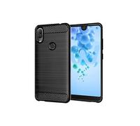 - Coque Wiko View 2 Housse Etui Gel Motif Fibre Carbone Luxe Flex TPU Premium, Noir [Dimensions PRECISES Smartphone : 154.5 x 72 x 8.3 mm, écran 6'']