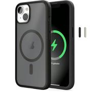 Coque - Woodcessories - Clear Case MagSafe - Matte Black - iPhone 14 Plus - Protection anti-jaunissement