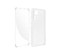 Coque Xiaomi 12 Pro Silicone Souple Film Verre Trempé 9H transparent