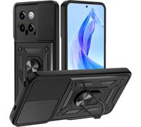 Coque Xiaomi 14 5g - Protection Caméras Coulissante, Antichocs Militaire Tpu+Pc, Anneau Rotatif 360° Magnétique & Support Voiture, Noir