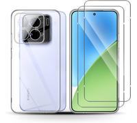 Coque Xiaomi 15 5G avec 2 Verres Trempés 9H + Étui Silicone Anti-Choc - Protection HD Anti-Rayures et Design Ergonomique pour Téléphone