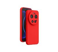 Avizar Coque pour Xiaomi 17 Ultra Soft-Touch en Silicone Série Fast Cover Rouge
