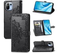 Coque Xiaomi Mi 11 Lite 5G/NE/4G, Xiaomi Mi 11 Lite 5G Housse,Mince Portefeuille, Emplacement Carte Fermeture Flip Case Clapet,