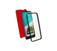 Coque pour Xiaomi Mi A3 Arrière Rigide Intégral Avant Souple Rouge
