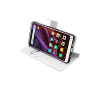 - Coque Xiaomi Mi MIX 2S Etui Housse Portefeuille PU Cuir, Blanc [Dimensions PRECISES Smartphone : 150.9 x 74.9 x 8.1 mm, écran 5.99'']