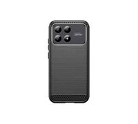 Coque Xiaomi Poco F8 Pro 5G Effet Métal Brossé Contour Caméra Noir