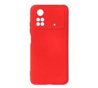 Coque Xiaomi Poco M4 Pro 4G Semi-rigide Soft-touch Fine rouge