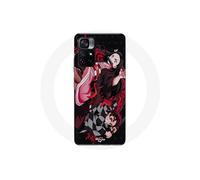 Coque Xiaomi Poco M4 Pro 5G demon slayer tanjiro nezuko attaque combat