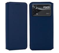 Coque - Xiaomi - Poco X4 Pro 5G - Portefeuille Cuir - Bleu - Semi-rigide