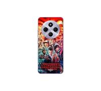 Coque - Maniacase - Xiaomi Redmi 14C - Rouge - Souple - Stranger Things Saison 4