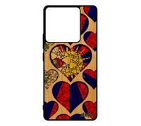 Coque Xiaomi Redmi Note 13 Pro 5g Bois Silicone Drapeau Tibet Tibetain Smartphone Coeur Tpu Bouddhisme Asie Antichoc Made In France